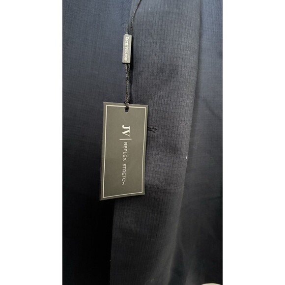 58R Jack Victor Reflex Stretch Blazer Blue Wool Blend 2 Button Sport Coat - Picture 4 of 8